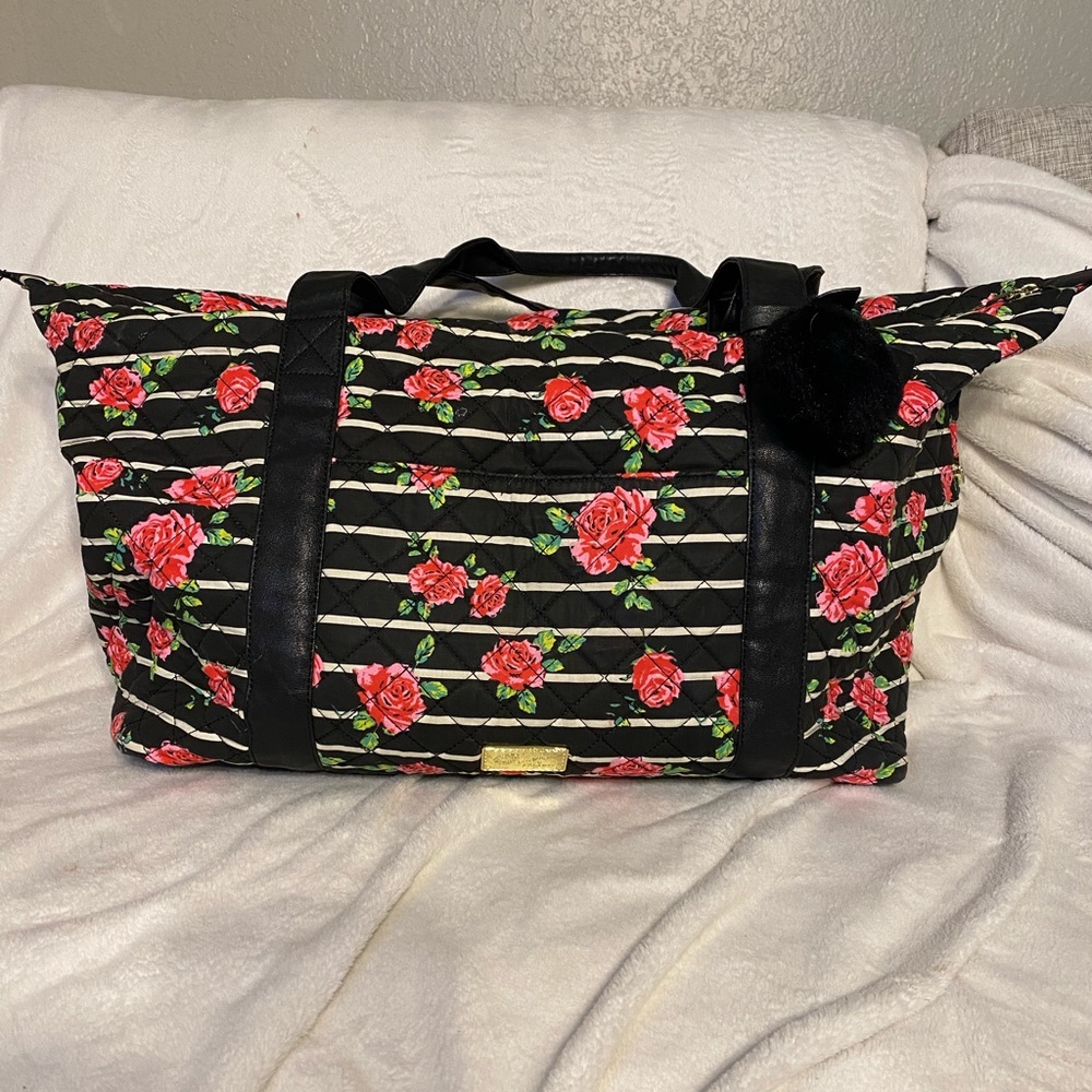 Betsey Johnson weekender bag